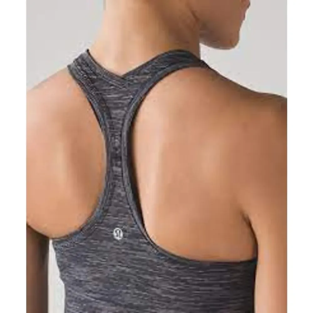 Lululemon Cool Racerback II Wee Are From Space Deep Coal Battleship Size 4/6